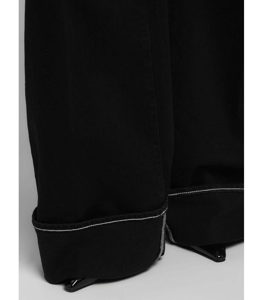 ワイドレッグNALAJAブラックオーバーダイデニム 詳細画像 ブラック 6